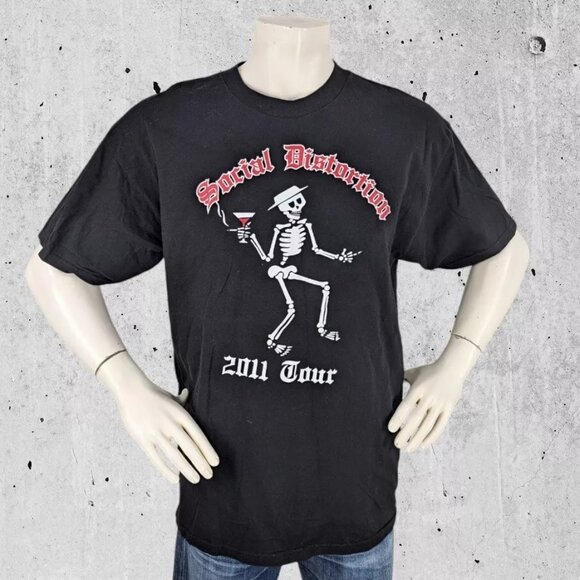 Social Distortion 2011 Tour T Shirt Size XL Tee Double Sided - Picture 1 of 5